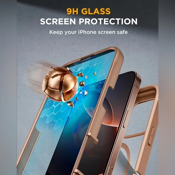 New MIRACASE - Case and screen protector for Iphone 16 pro max desert brown - Picture 4 of 8